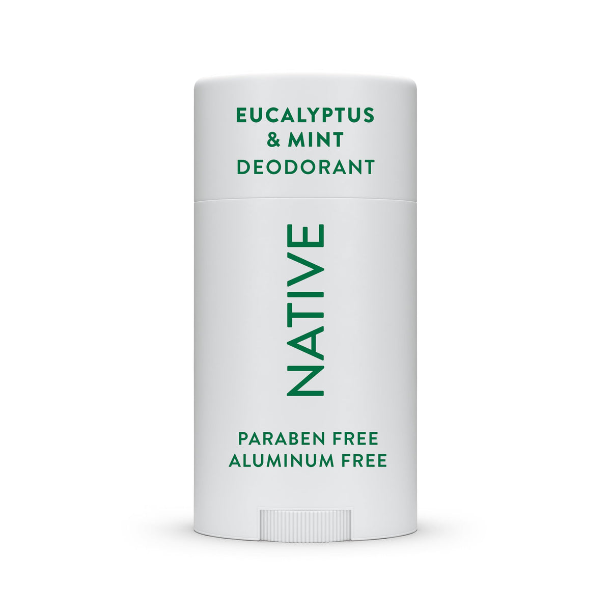 Native Deodorant eucalyptus mint bottle shows all-day freshness