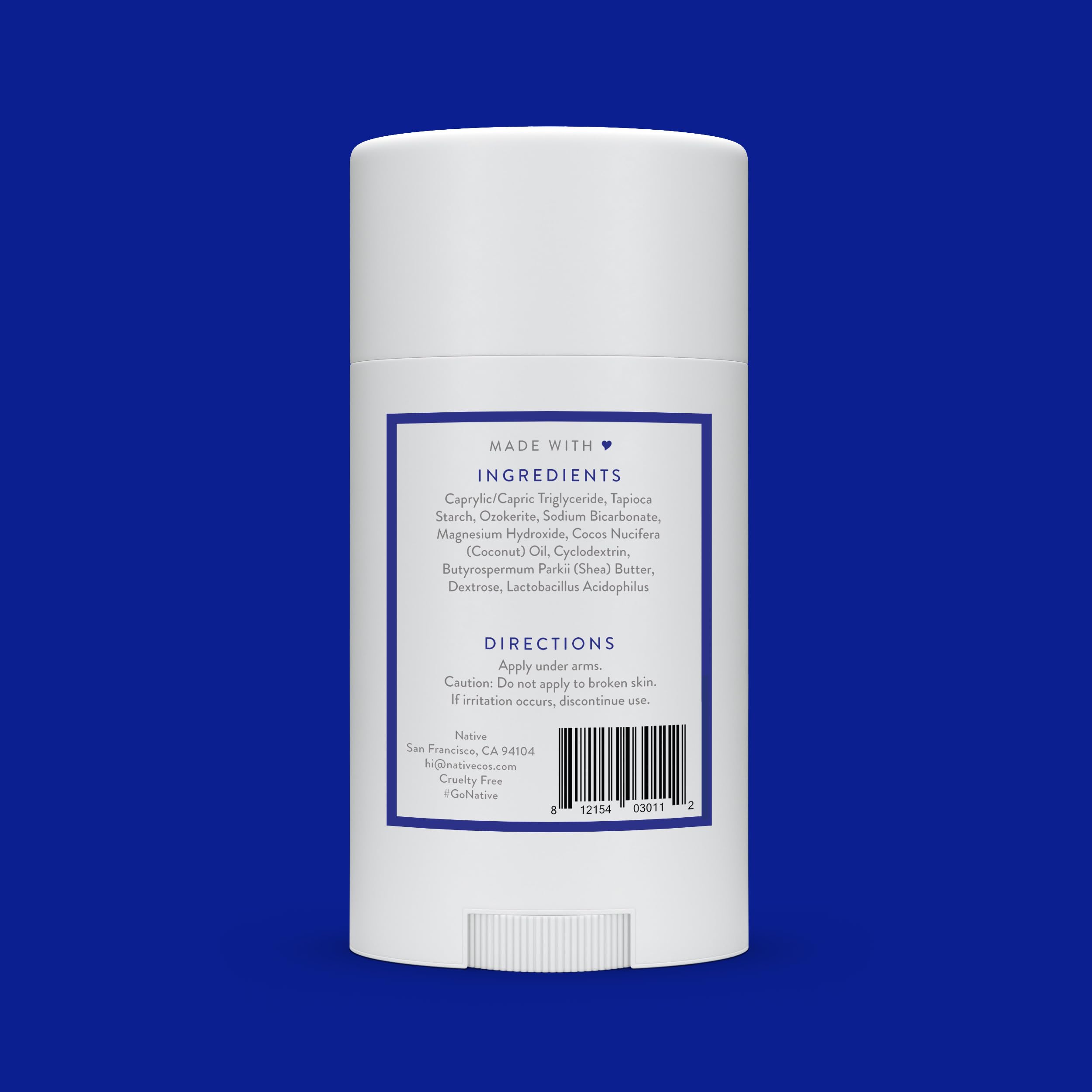 Native deodorant suitable for both women and men in a minimalist setup.