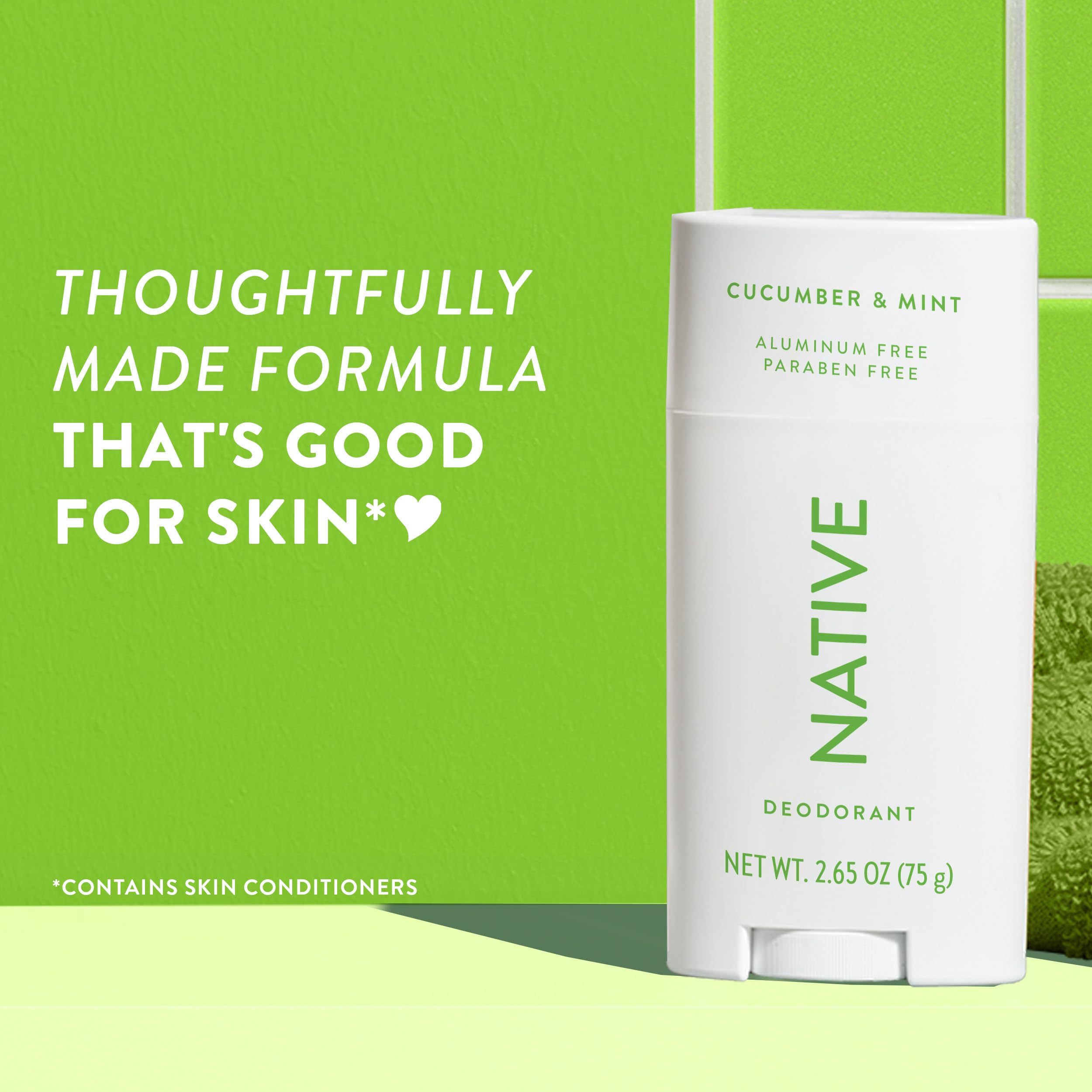 Native deodorant no-residue swipe demonstrates white-mark-free protection