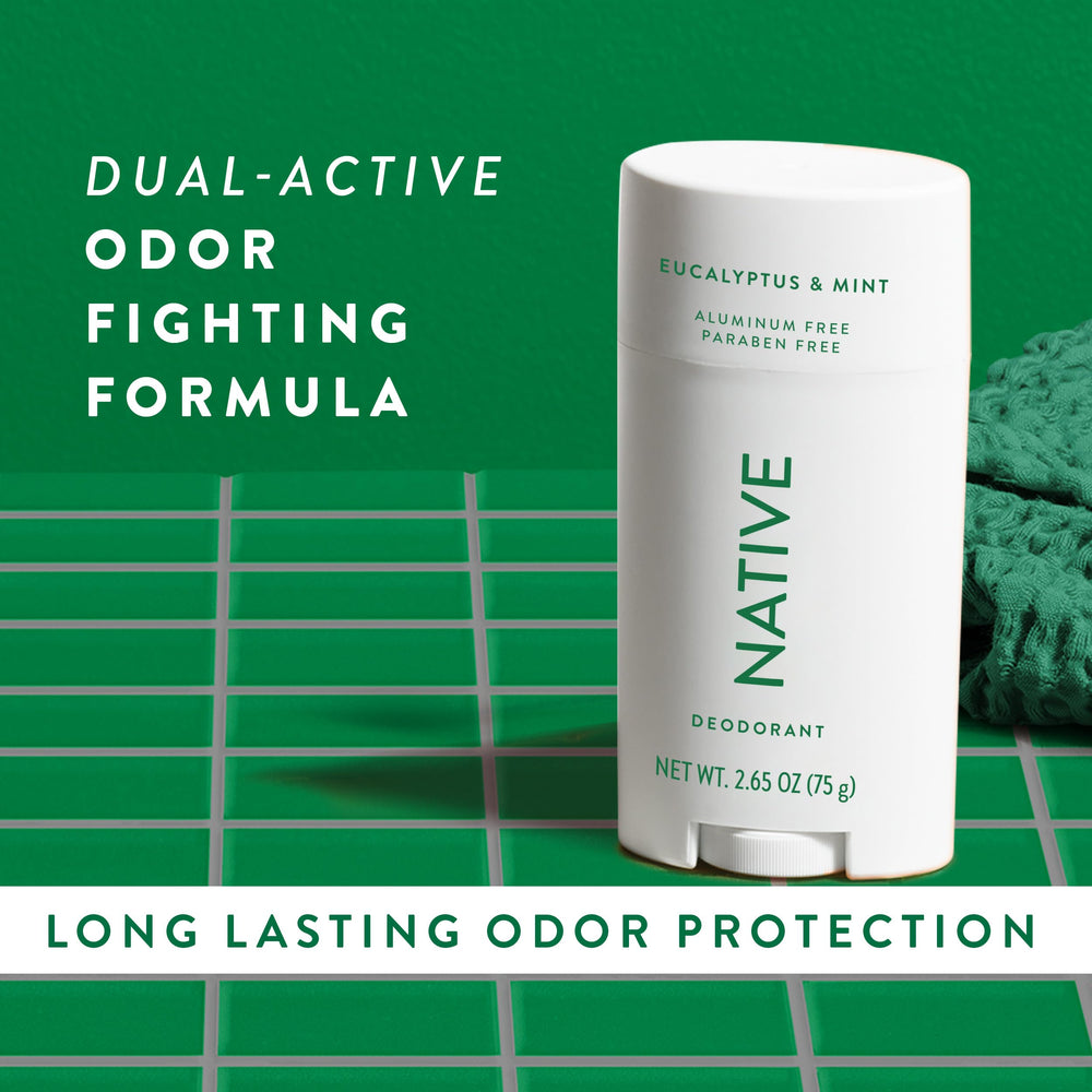 Native Deodorant odor protection label communicates long-lasting odor control