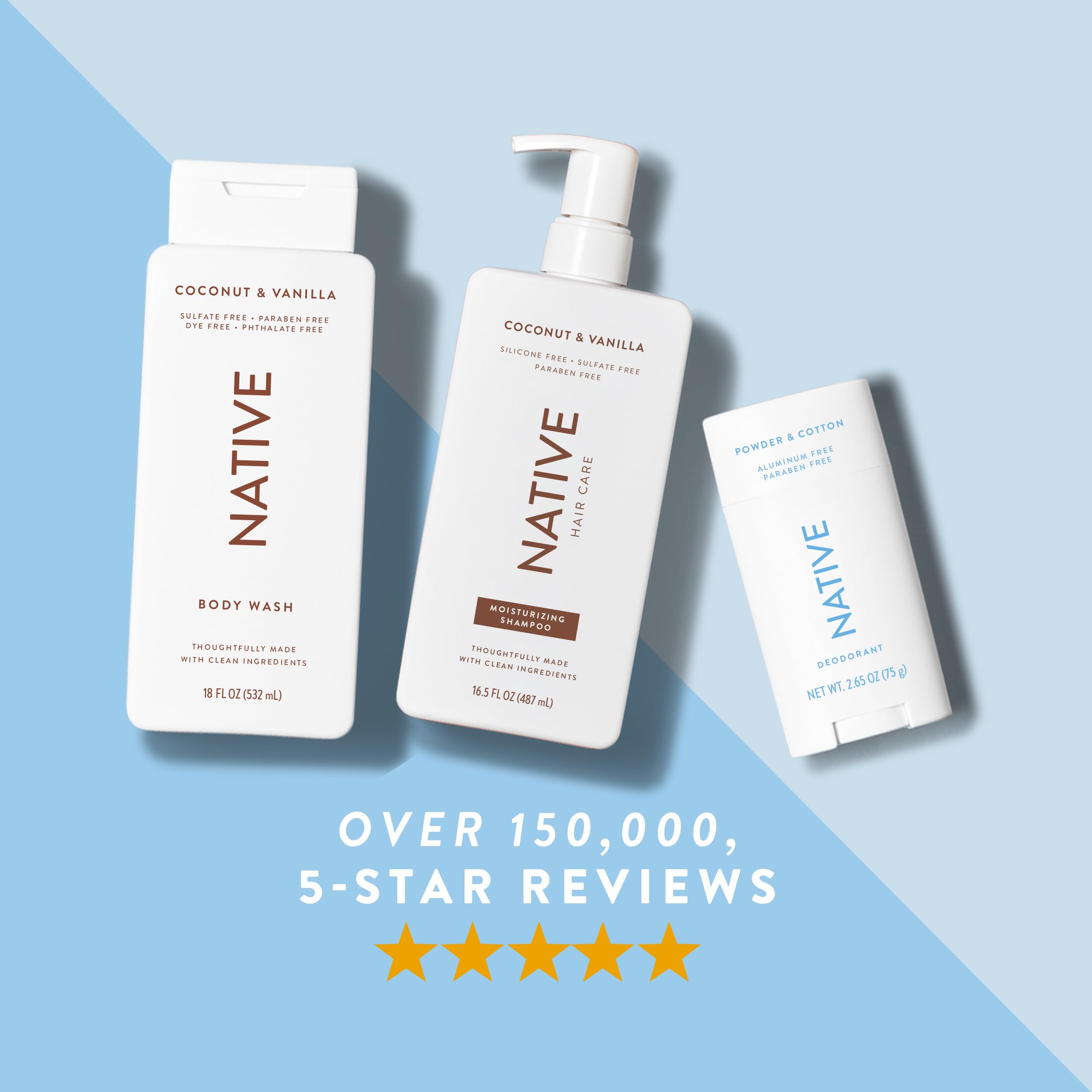 Native Deodorant Powder & Cotton scent evokes comforting jasmine and amber fragrance.
