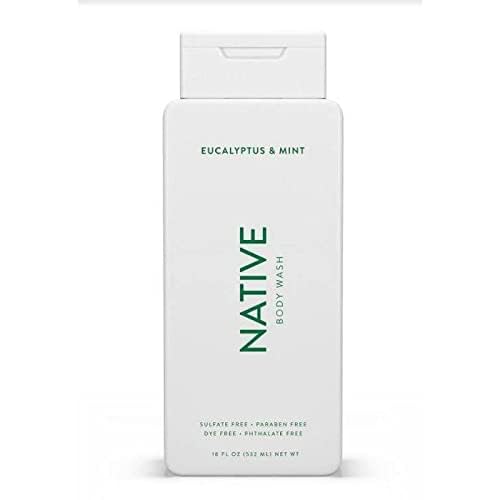 Native Eucalyptus Mint body wash lather delivering a refreshing cleanse.