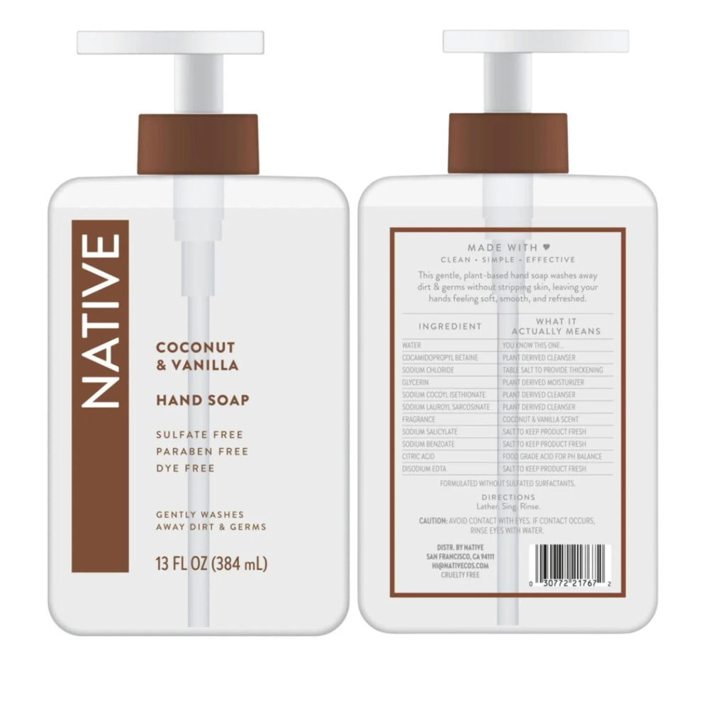 Minimalist Native packaging highlights clean ingredients and premium design