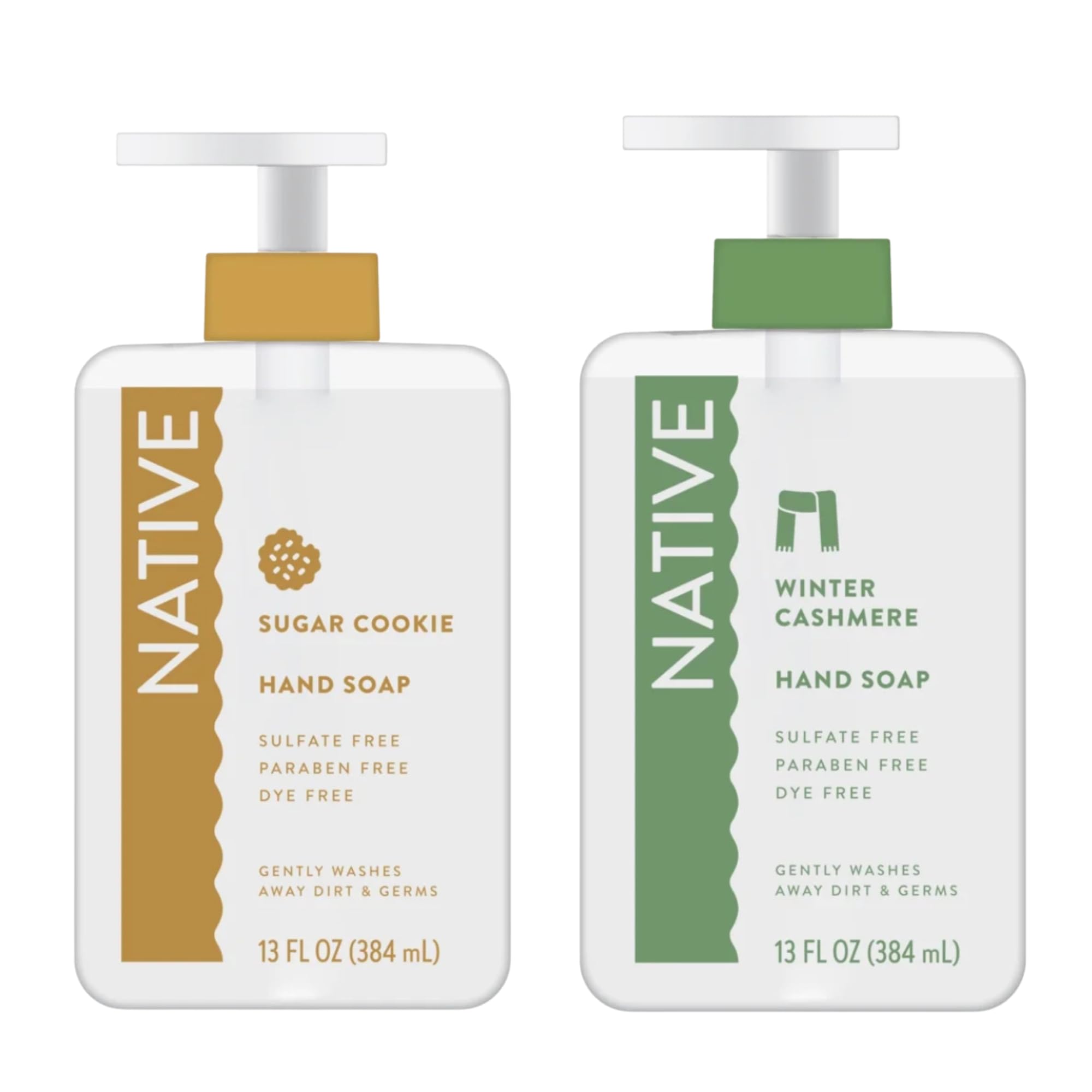 Native Holiday Hand Soap Sugar Cookie bottle with festive scent for gentle cleansing