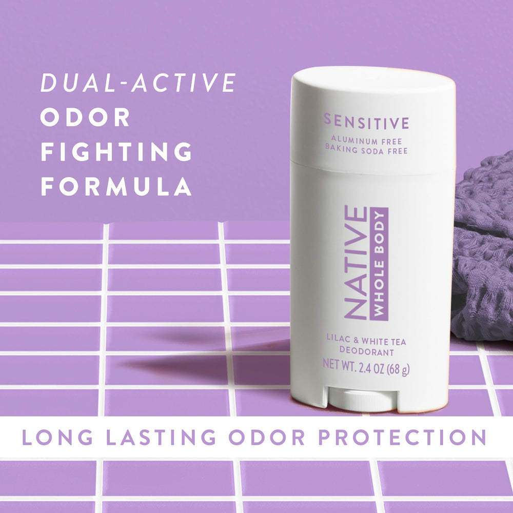 Native Lilac Tea scent reveal — soft floral fragrance for everyday freshness.