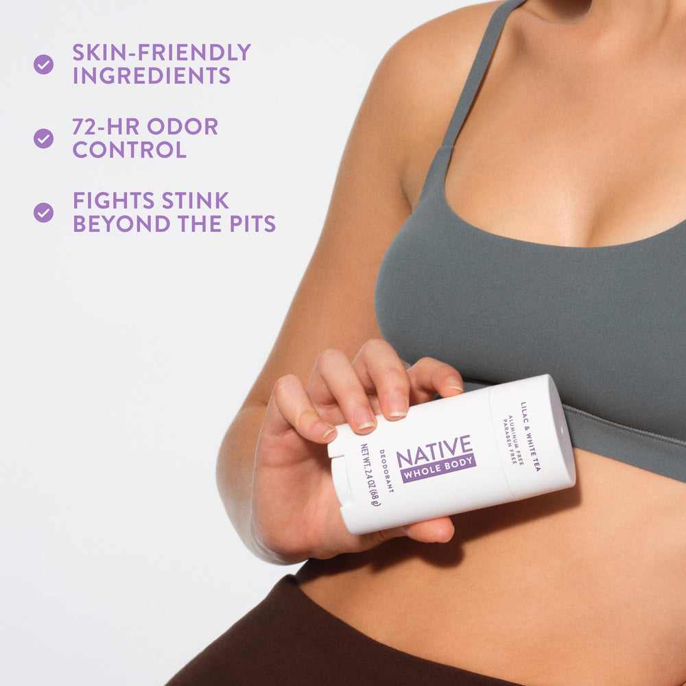 Native Lilac Tea scent reveal — soft floral fragrance for everyday freshness.