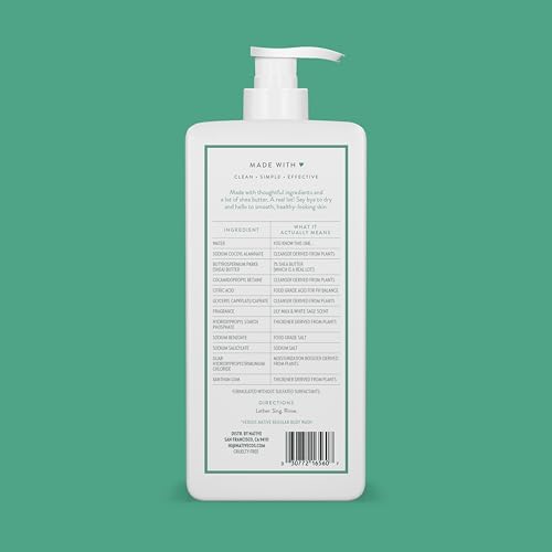 Native Lily Milk and White Sage label closeup highlighting natural ingredients for gentle cleansing.
