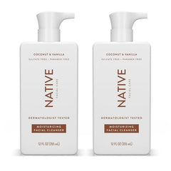 Native Moisturizing Face Wash bottle shows gentle daily cleansing for radiant skin