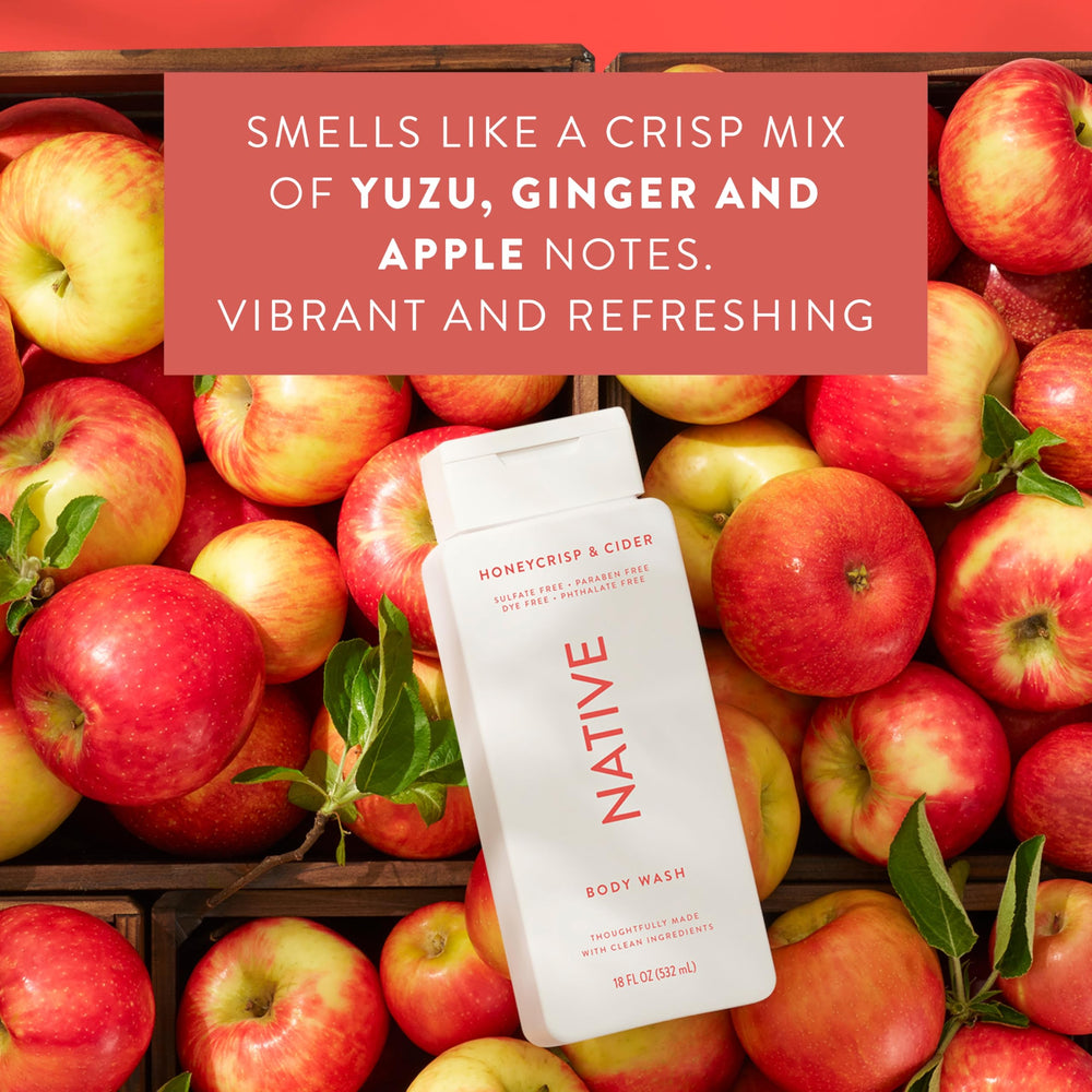 Native Honey Crisp & Cider products showcase natural ingredients and clean formula.