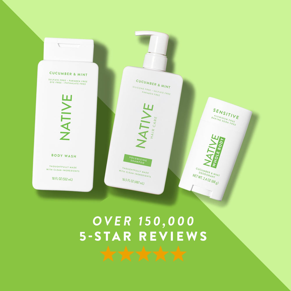 Native no residue formula keeps fabrics clear of white marks.