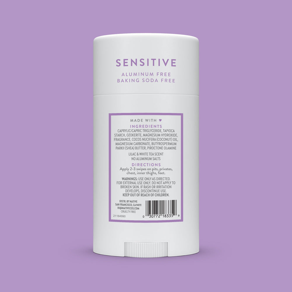 Native packaging on shelf — unisex deodorant positioned for both men and women.