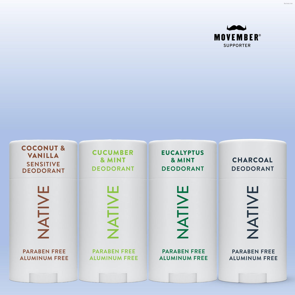 Native Sensitive Deodorant shows no-residue finish for smooth wear.