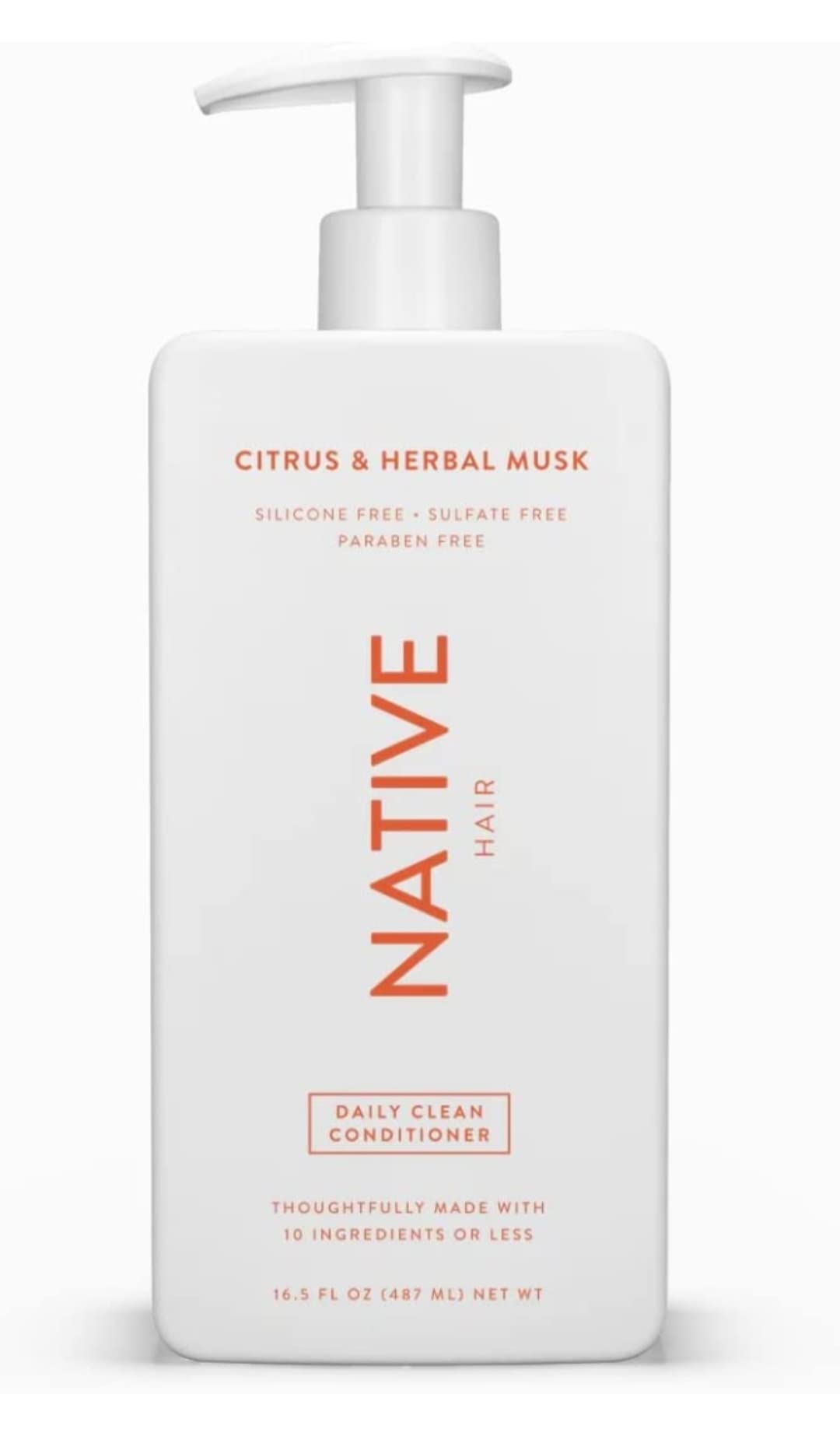 Native shampoo and conditioner set on counter showing complete daily routine