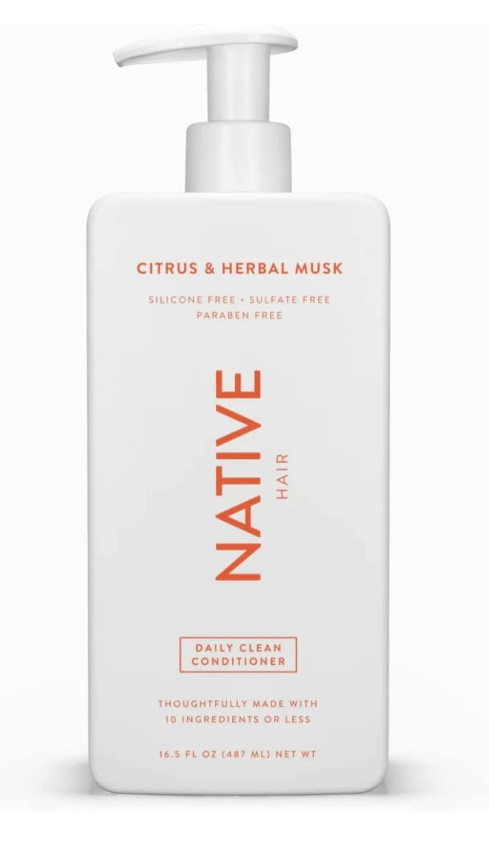 Native shampoo and conditioner set on counter showing complete daily routine