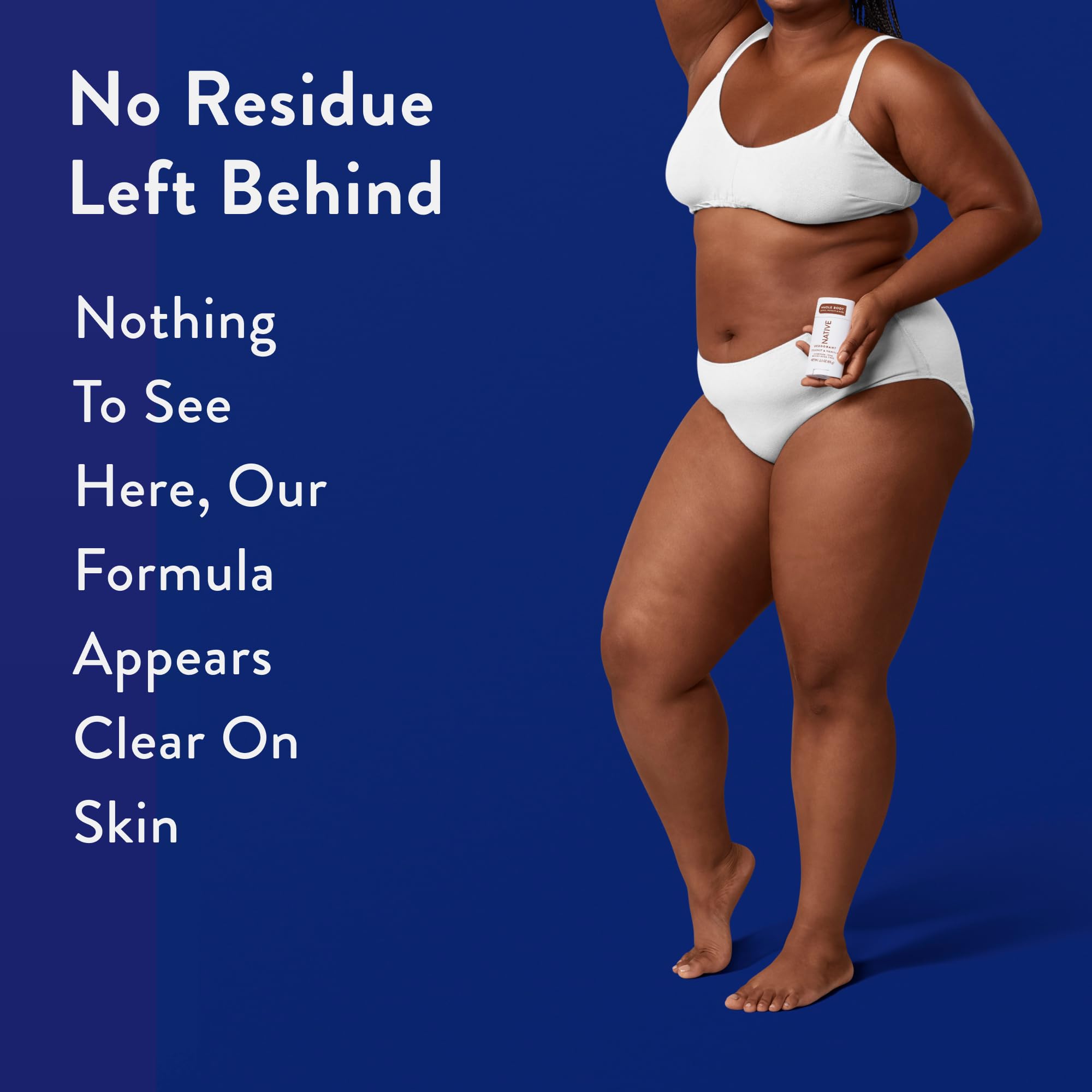 Native smooth application scene — more than 60% skin conditioners for non-greasy glide.