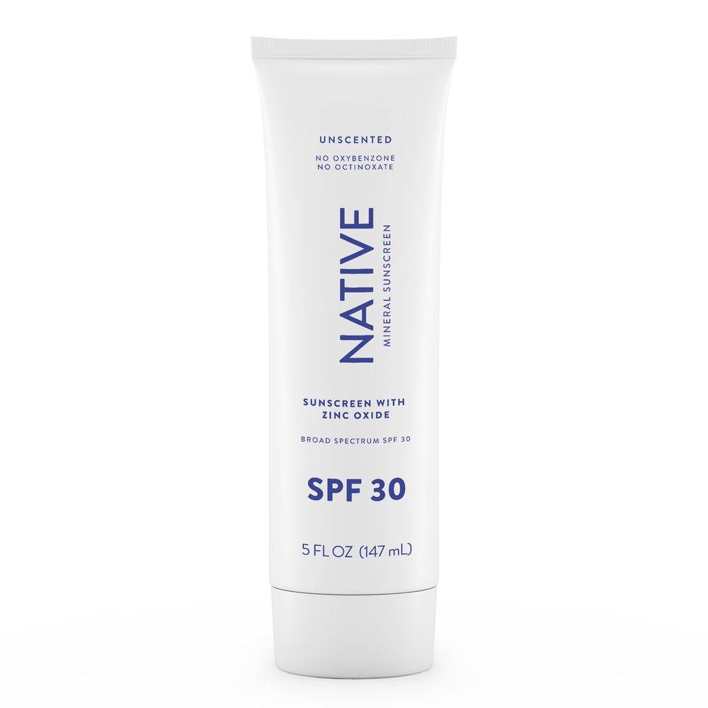 Native Sunscreen SPF 30 application for effective sun protection.