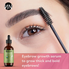 Natnique Castor Oil on the face provides moisture and smoother skin.