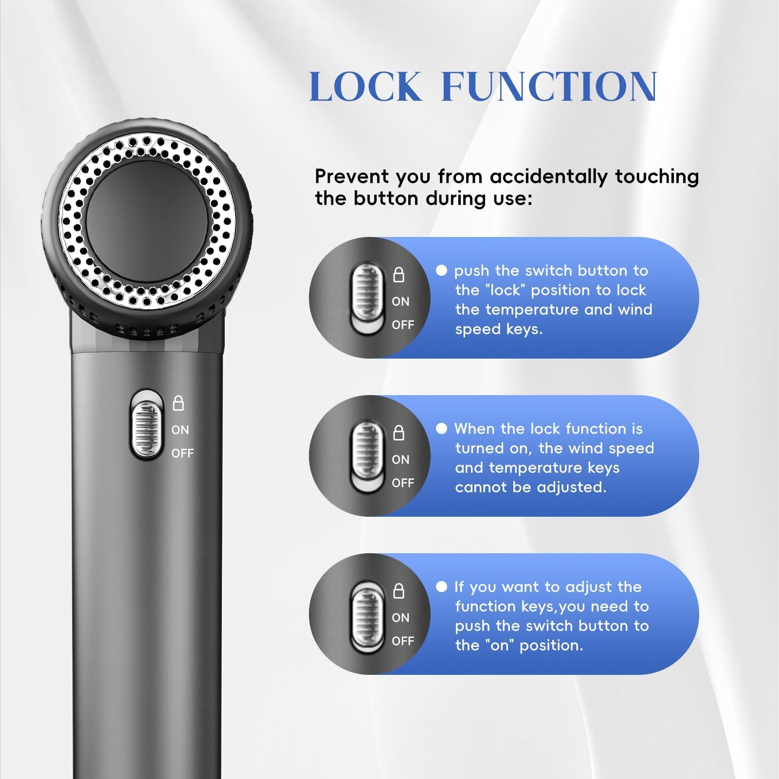Natrial Ionic dryer in use delivering smooth finish with negative ion technology.