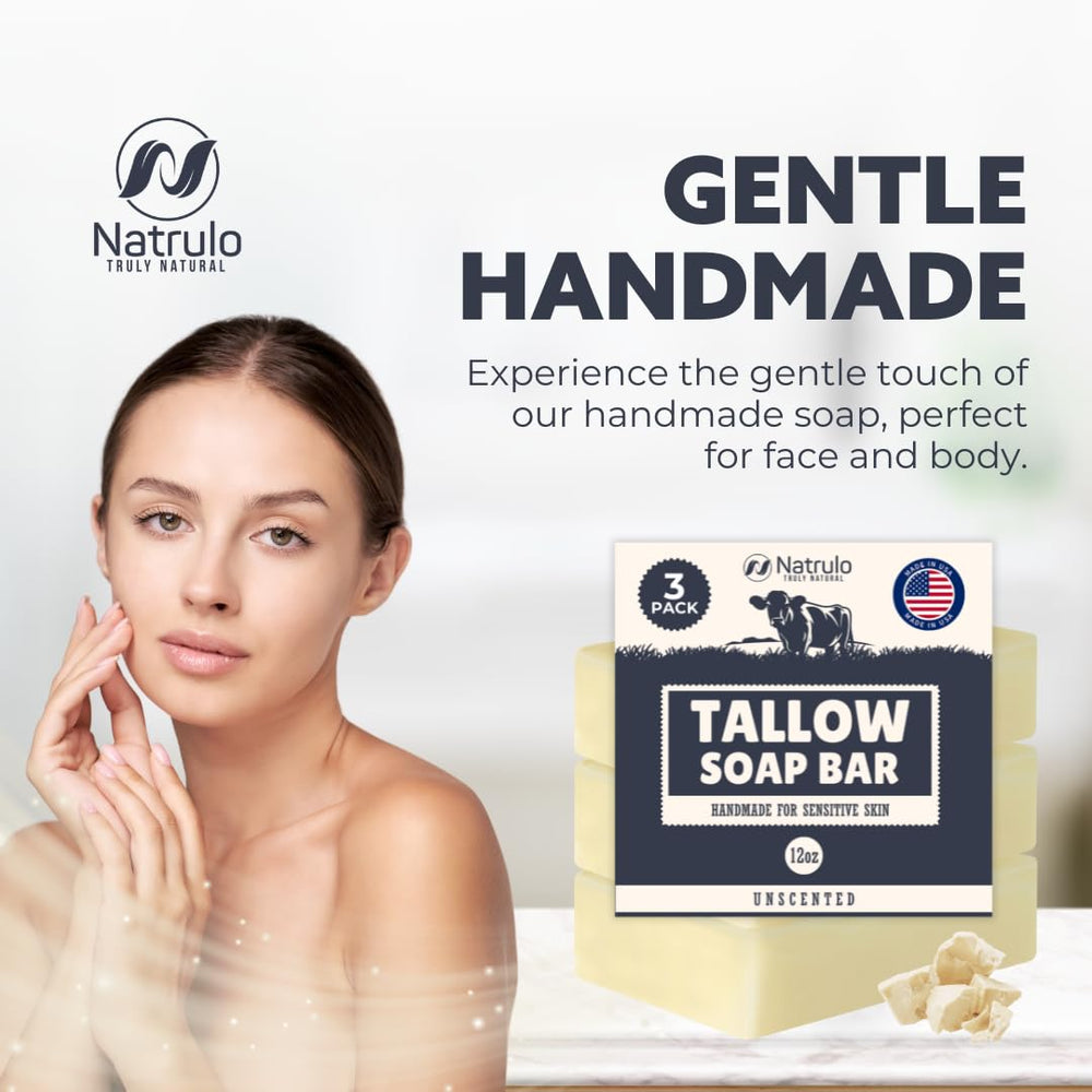 Natrulo body-care setup emphasizes a handmade, small-batch process supporting quality and craft.
