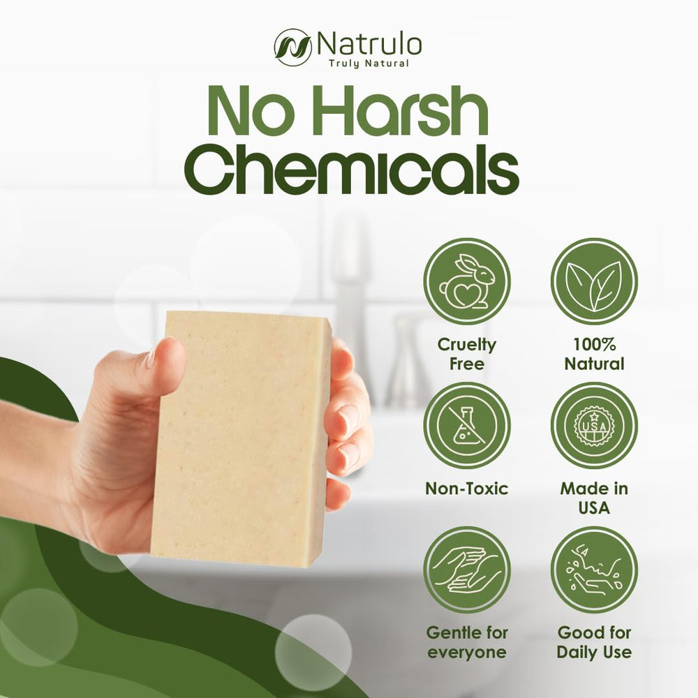 Natrulo Eczema Soap Bar calendula petals image illustrating gentle soothing.