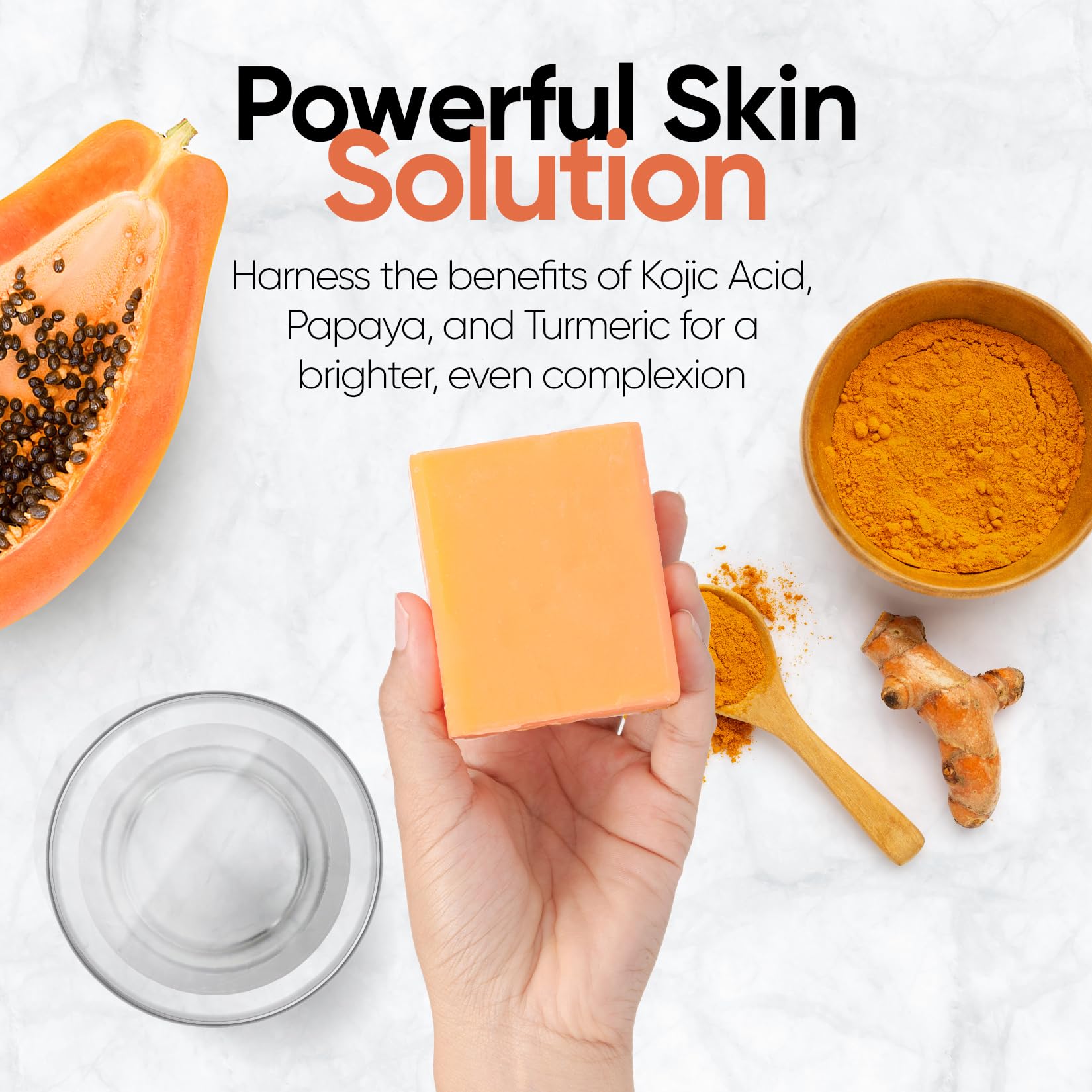 Natrulo Papaya Soap Foaming Lather with creamy texture for gentle cleanse.