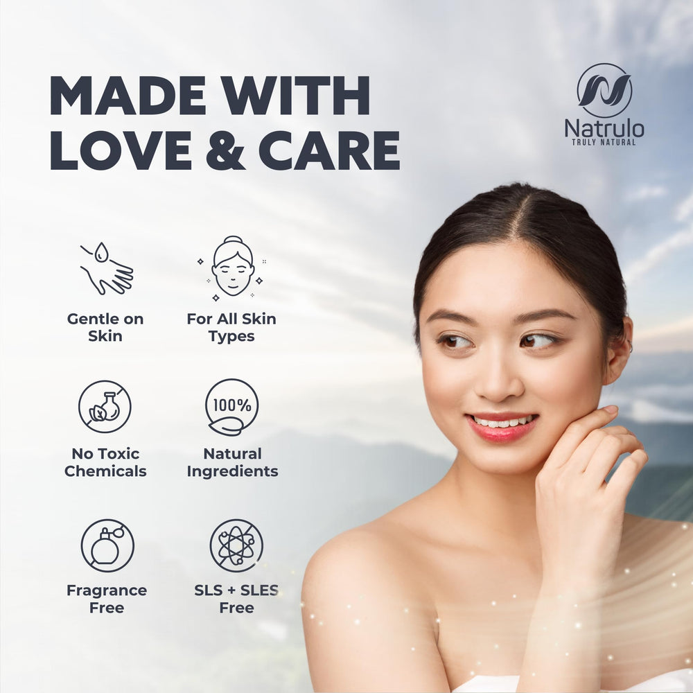 Natrulo unscented dye-free hypoallergenic bar highlights safe skincare for sensitive users.