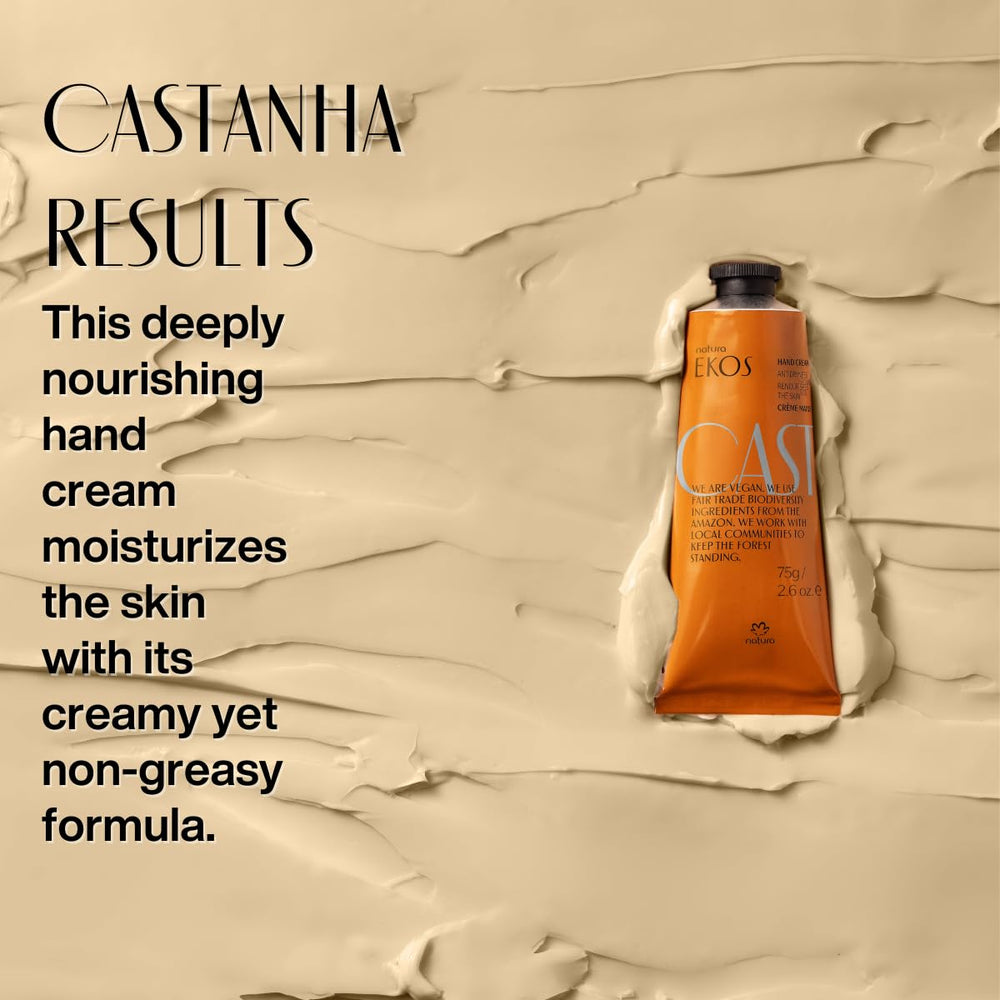 Natura Brazil Nut Hand Cream ingredients Castanha oil and Murumuru butter.