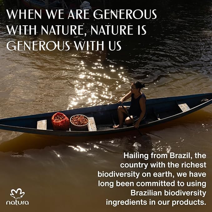 Natura Brazil Nut Hand Cream sustainably sourced from the Amazon benefiting communities.
