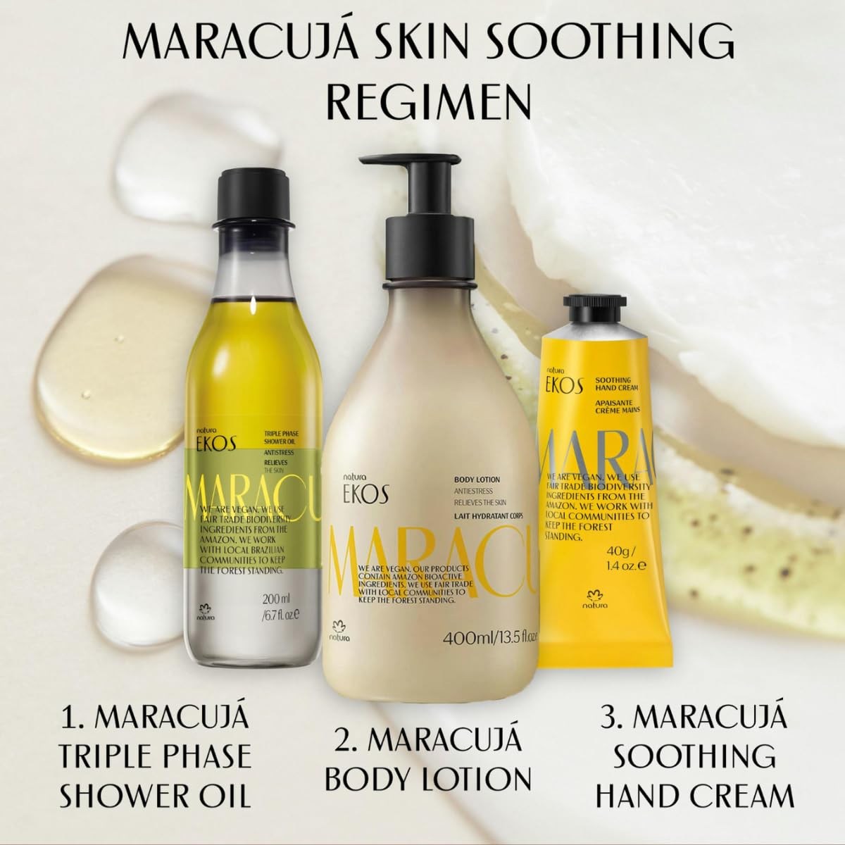 Natura daily-use hand cream keeps hands soft and moisturized all day.