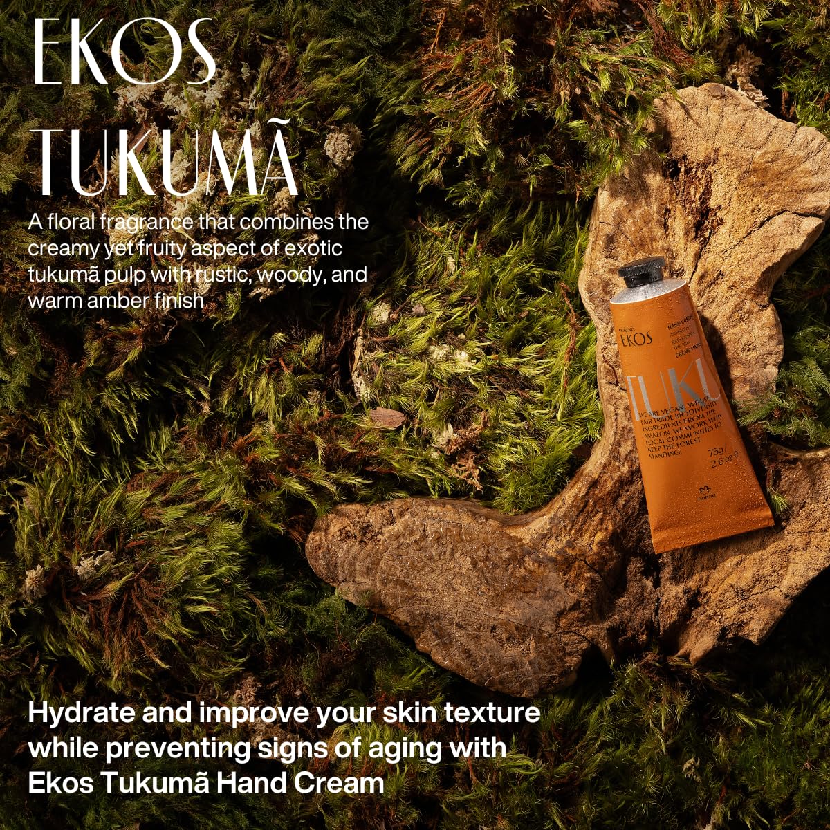 Detalle de envase portátil de Natura Ekos para llevar en bolsa