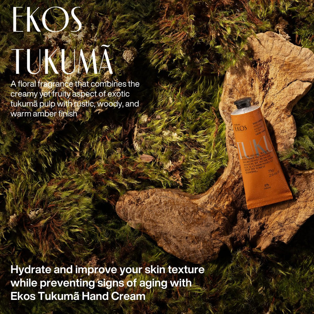 Detalle de envase portátil de Natura Ekos para llevar en bolsa