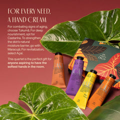 Natura Ekos Acai cream texture swatch demonstrates energizing hydration and smooth hands.