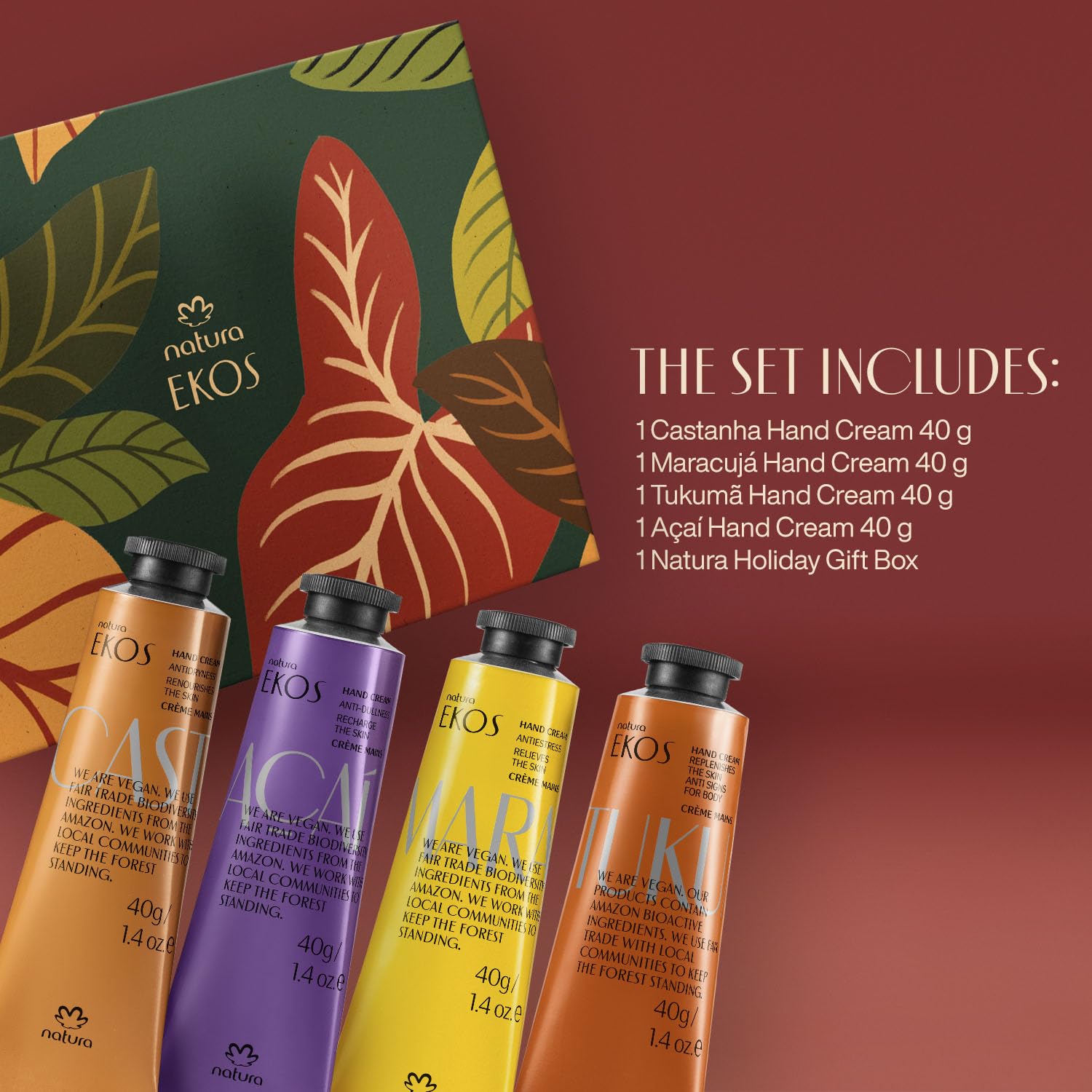 Natura Ekos Tukuma balm texture suggests hyaluronic-like hydration and skin resilience.