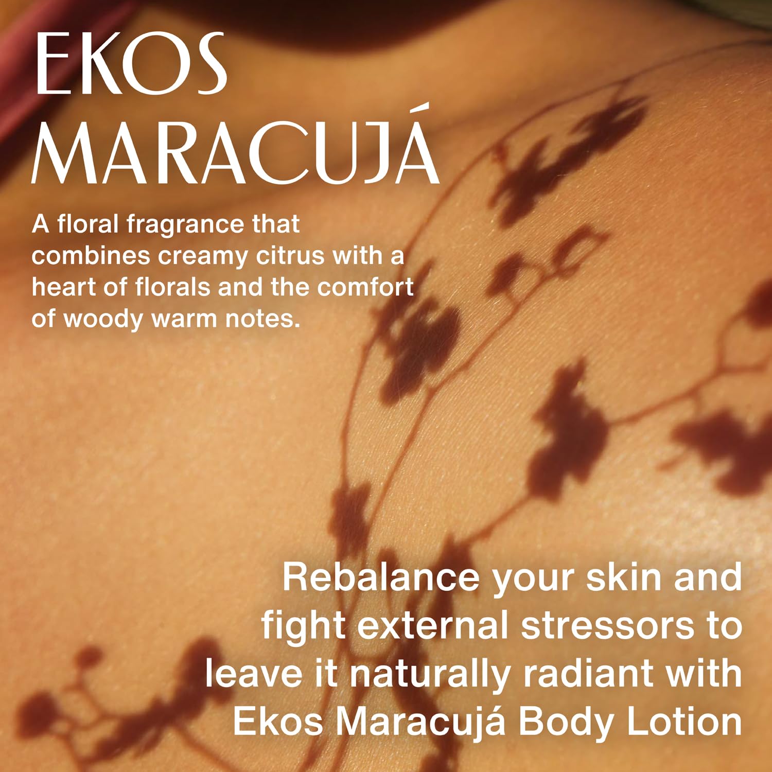 Natura Ekos Passion Fruit Relieving Body Lotion pour-shot suggests lightweight, non-greasy feel.