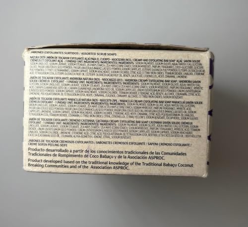 Natura Exfoliating Bar Soap Gift Set Passion Fruit bar bright fragrance for refreshing showers.