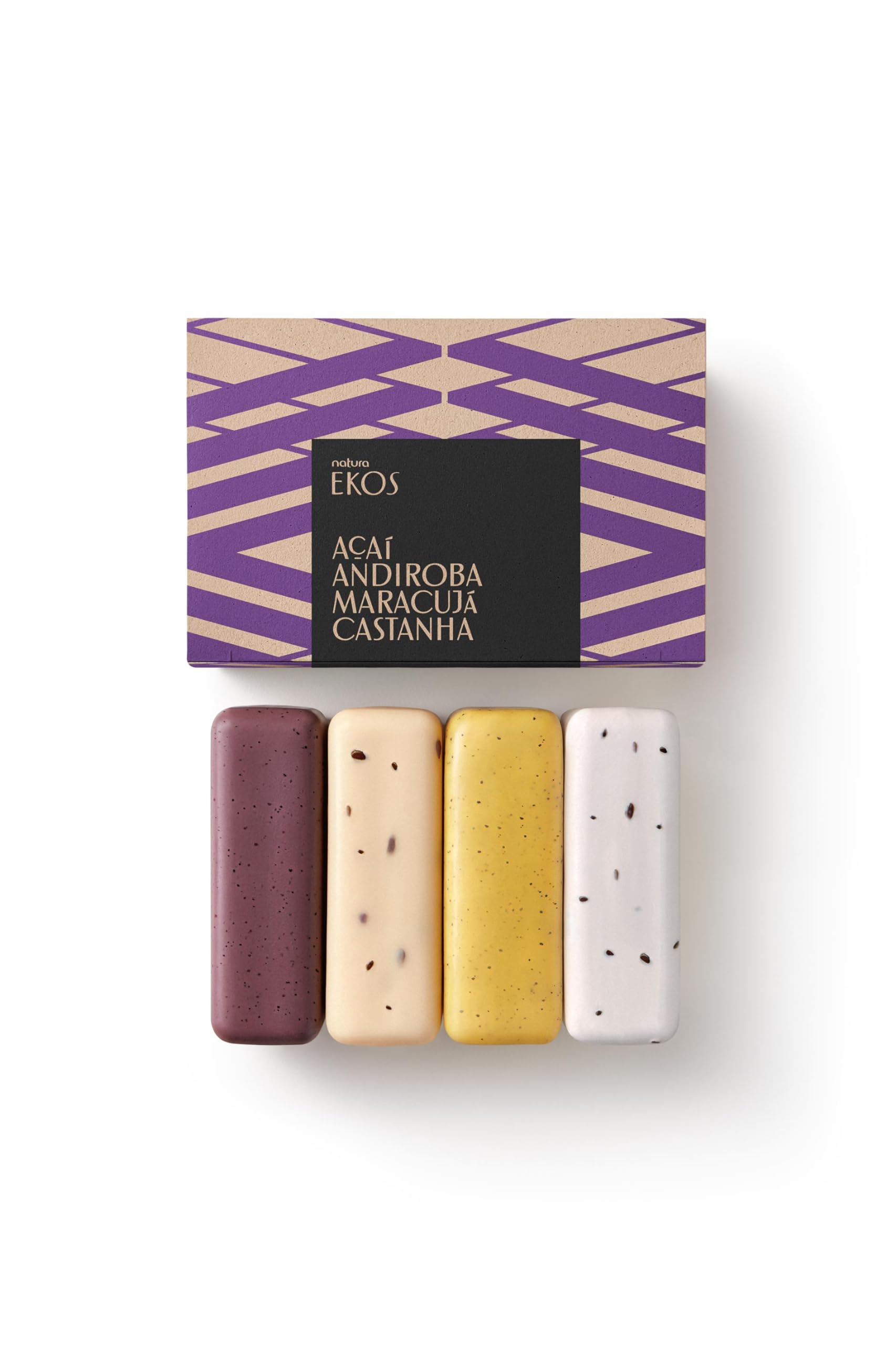 Natura Exfoliating Bar Soap Gift Set Vegan-biodegradable packaging signals eco-friendly self-care.