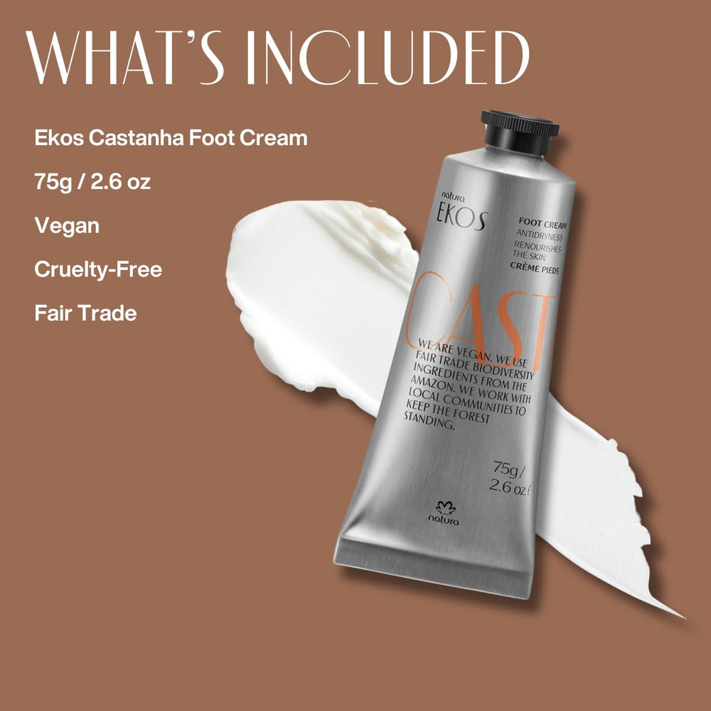 Natura Foot Cream non-greasy absorption delivers quick hydration for dry feet.