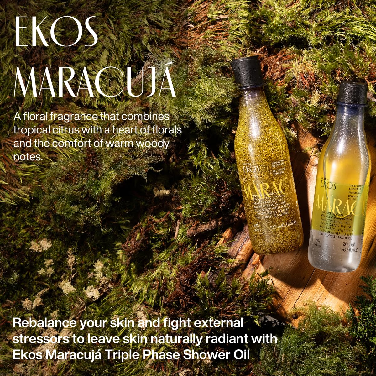 Close-up of Natura maracuja oil texture highlighting nourishing fatty acids.