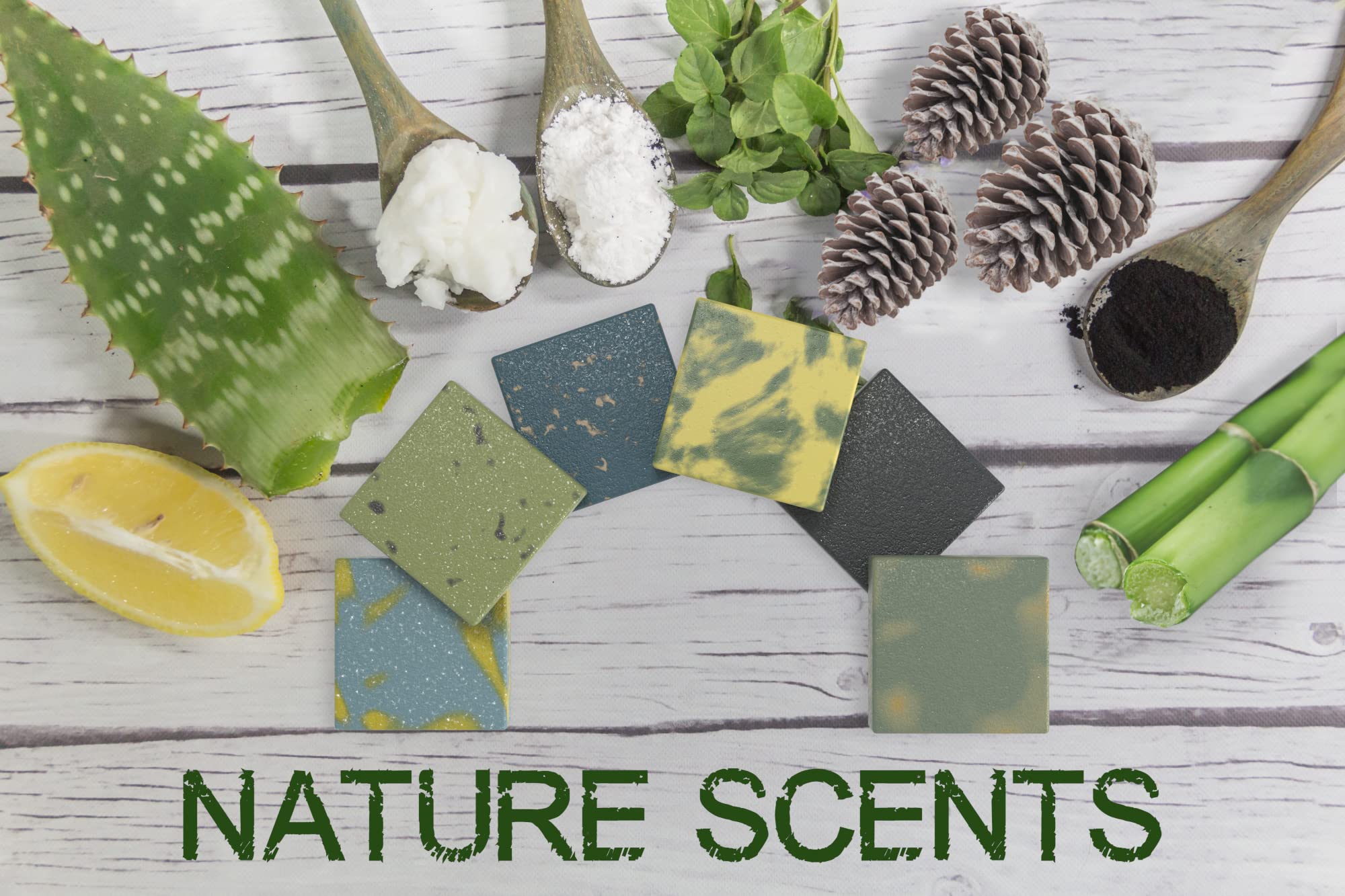 NATURAL AMERICAN ELEMENTS citrus bamboo bar soap – zesty fragrance with skin-nourishing oils.
