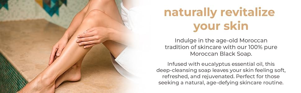 Natural Elephant Moroccan Black Soap paste reveals rich olive oil base for silky-smooth skin.