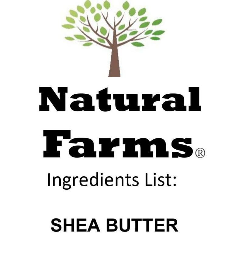 Natural Farms Shea Butter for soap making and conditioning routines.