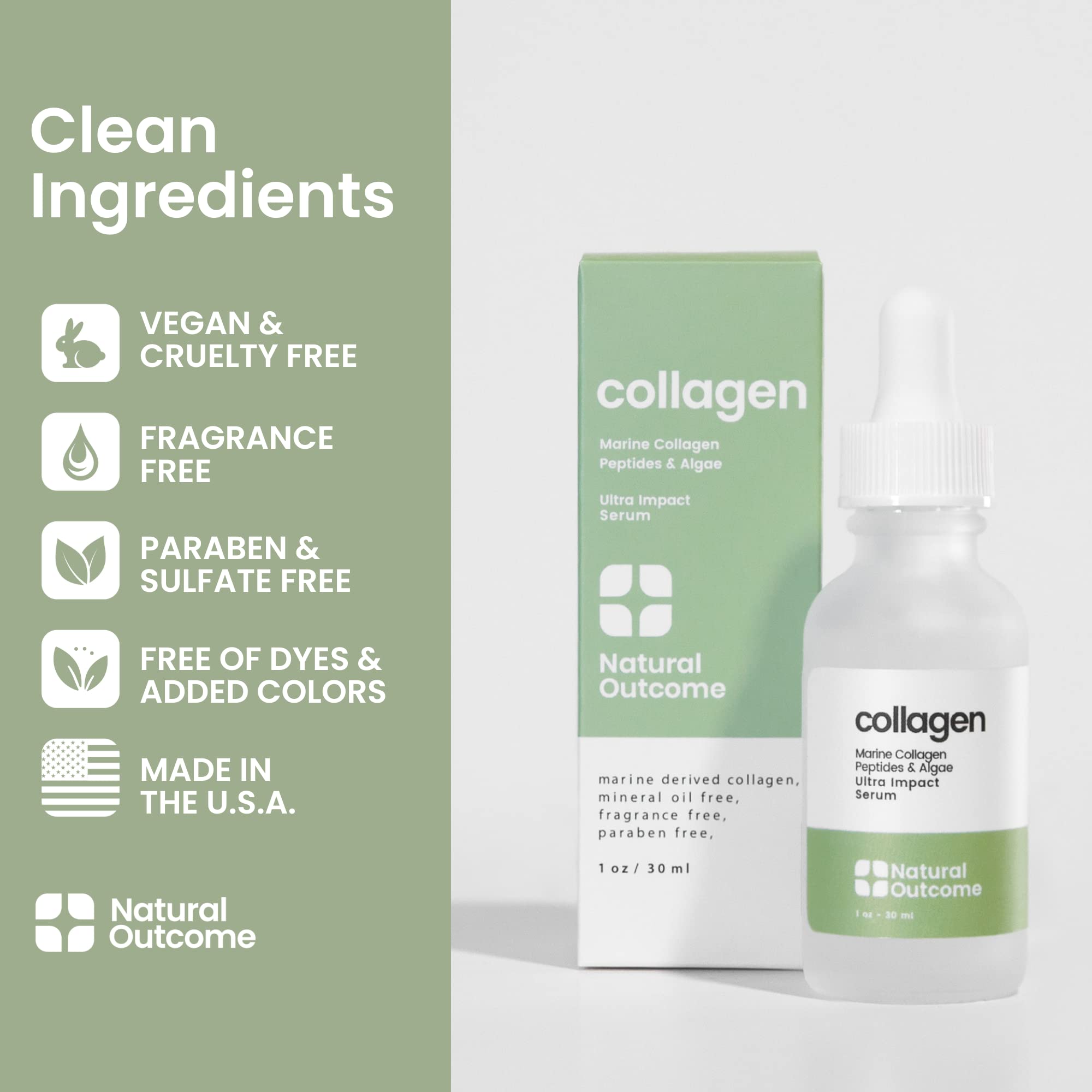 Natural Outcome fragrance-free packaging signals gentle care for sensitive skin users.