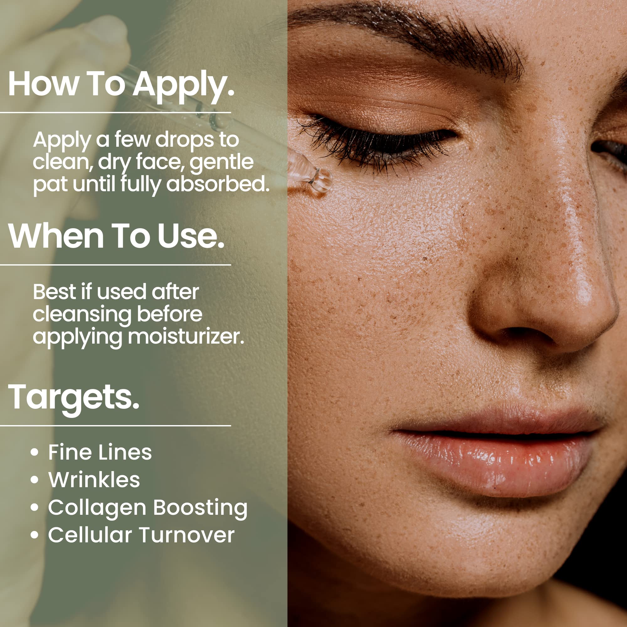 Natural Outcome hyaluronic acid glow swatch demonstrates hydration and subtle plumping.