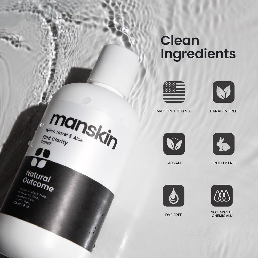 Natural Outcome Man Skin Toner lemon and cucumber extracts close-up