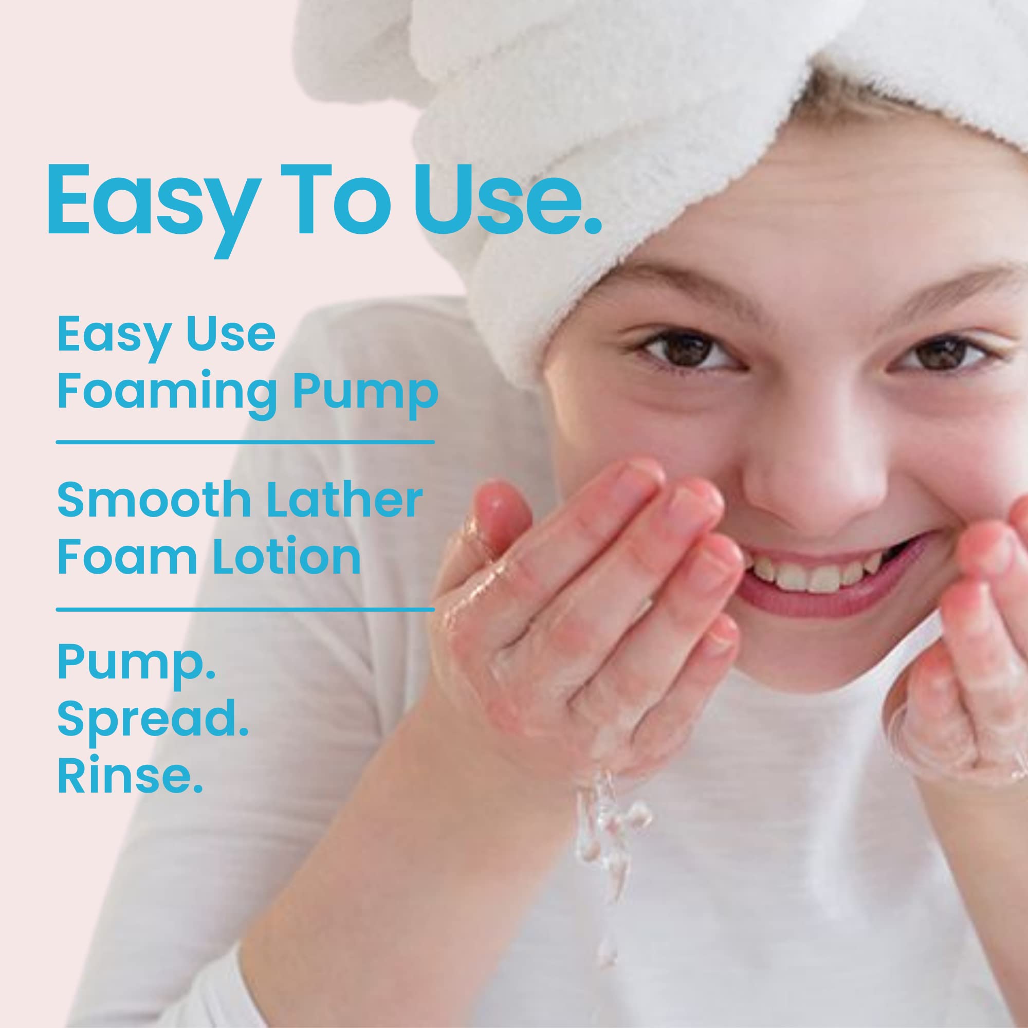 Natural Outcome Teen Skin Face Wash USA-made bottle emphasizes trusted, non-toxic teen formula.