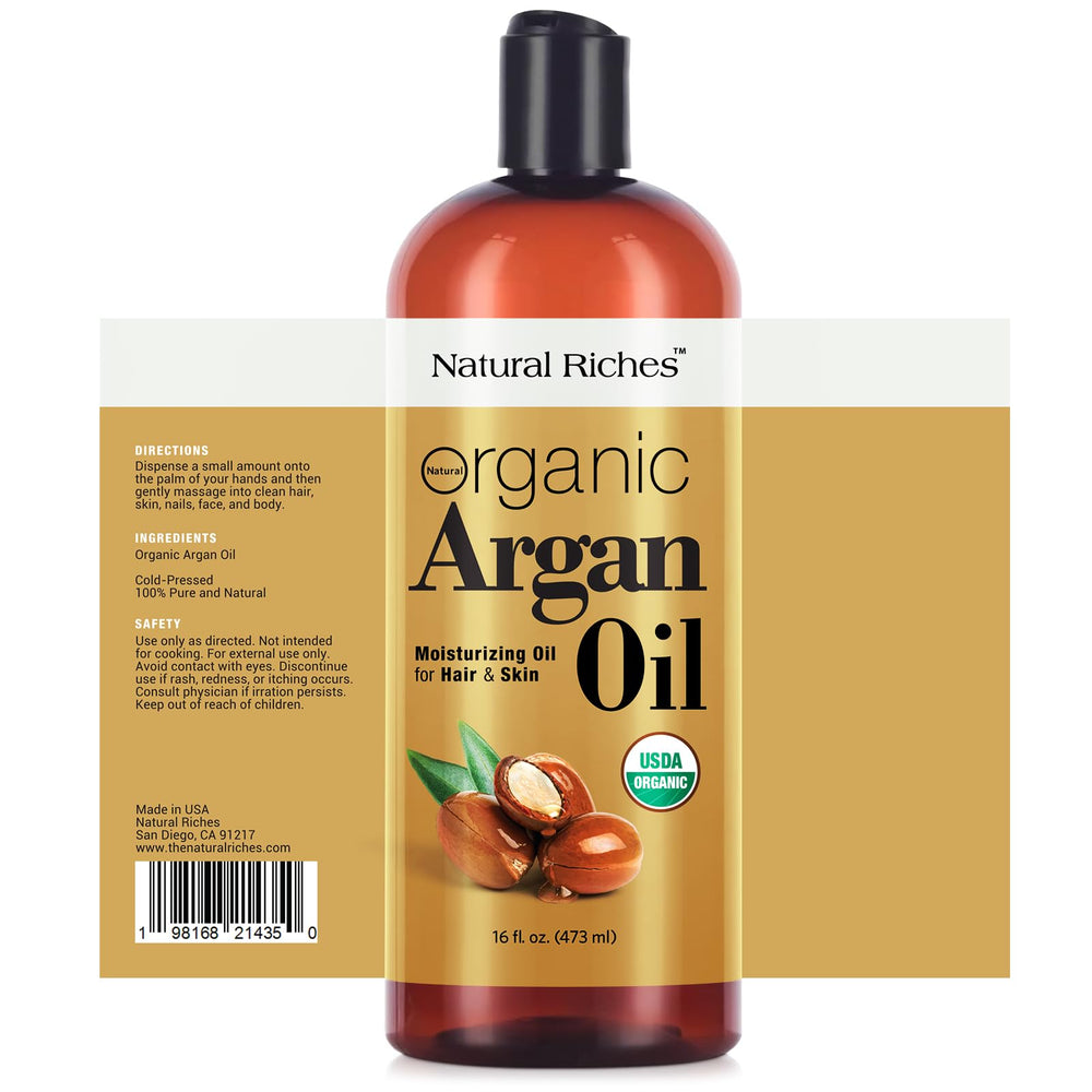 Natural Riches Argan Oil hair-closeup after use showing added shine and softness.