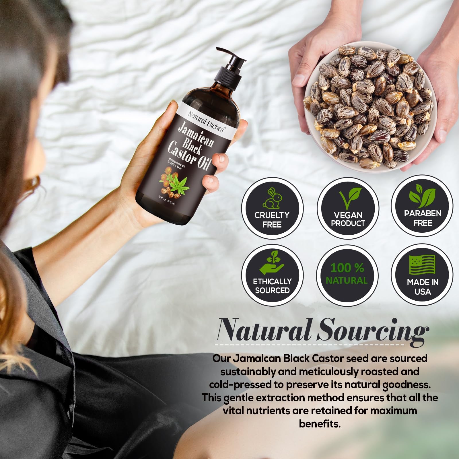 Natural Riches Jamaican Black Castor Oil artisanal-farmers sourcing in Jamaica