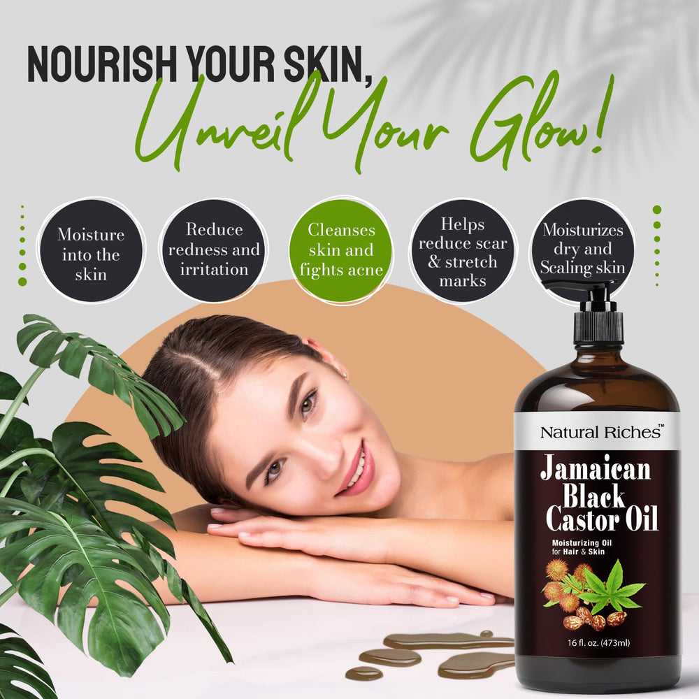 Natural Riches Jamaican Black Castor Oil natural-skin moisturizer for hydration