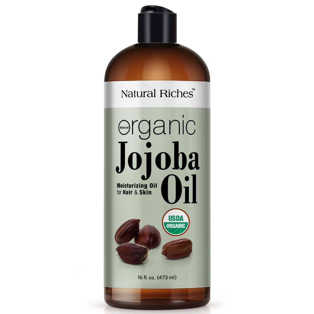 Natural Riches Jojoba Oil 16 oz bottle for bulk skincare routines