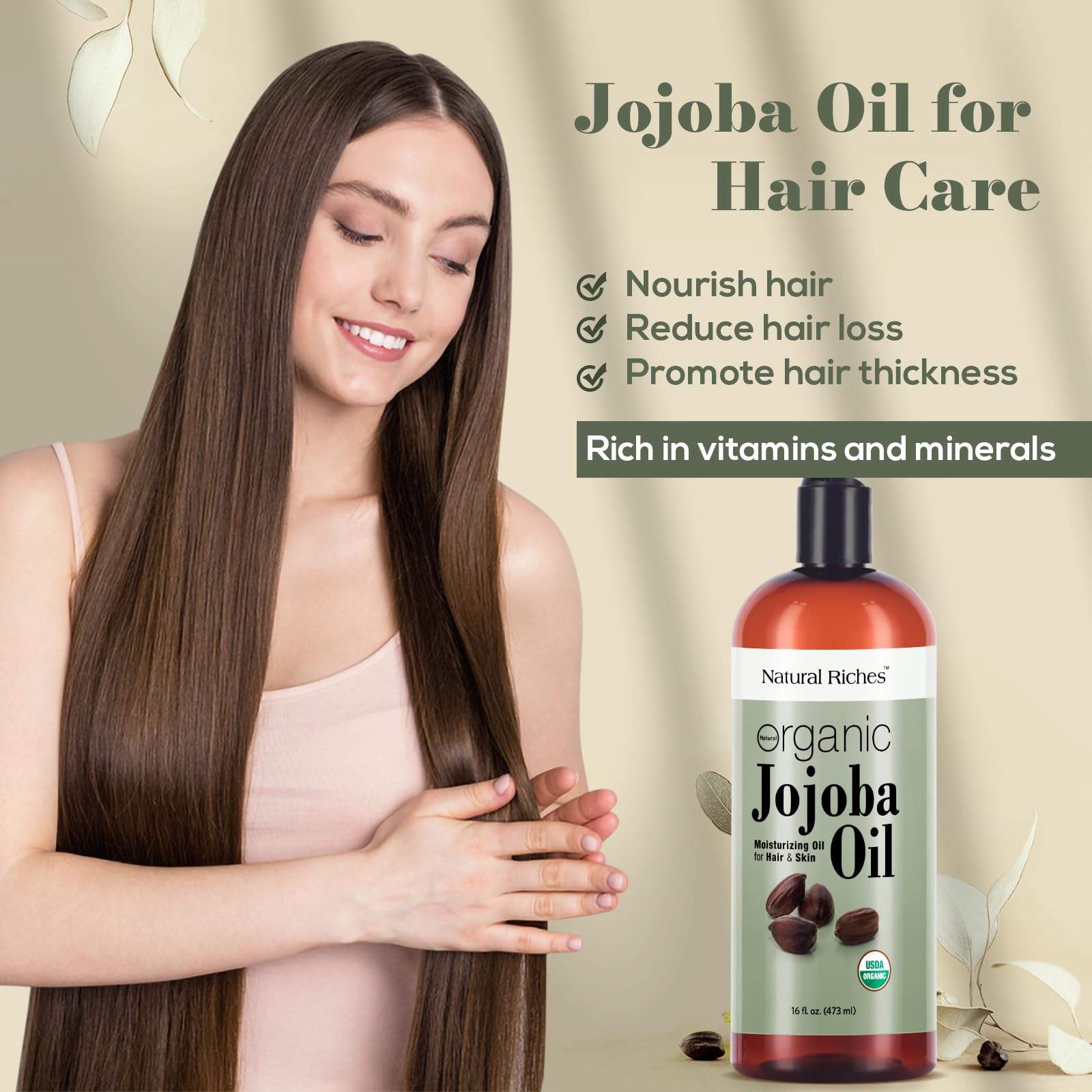 Natural Riches Jojoba Oil for beard care providing gentle conditioning